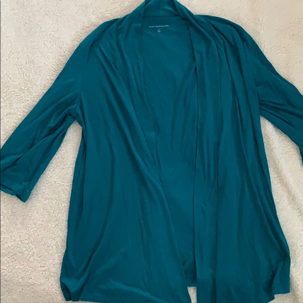 Teal cardigan size XL